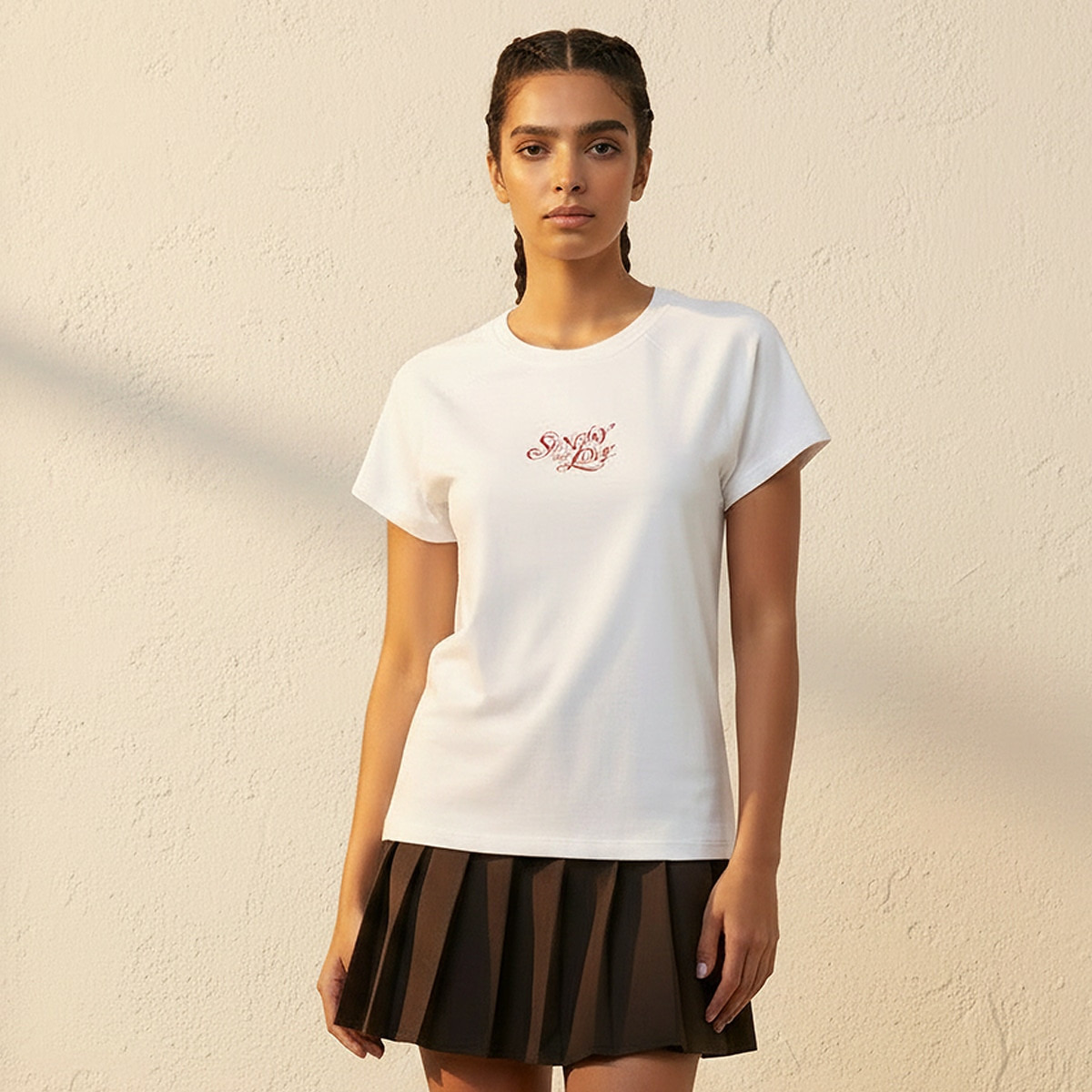 تيشيرت بطبعات شعار من سبلاش يوث-women-clothing-tshirts-image-1