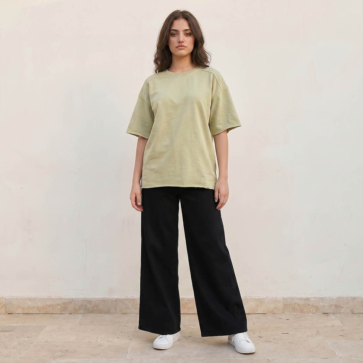تيشيرت قطن بملمس بارز-women-clothing-tshirts-image-3