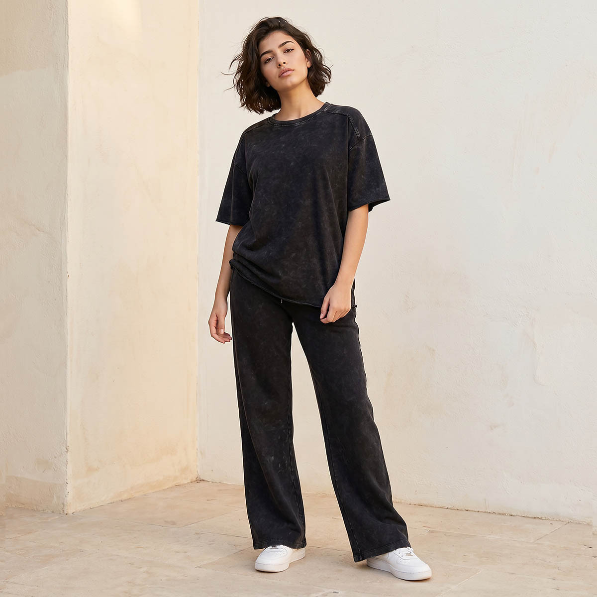تيشيرت قطن بملمس بارز-women-clothing-tshirts-image-3