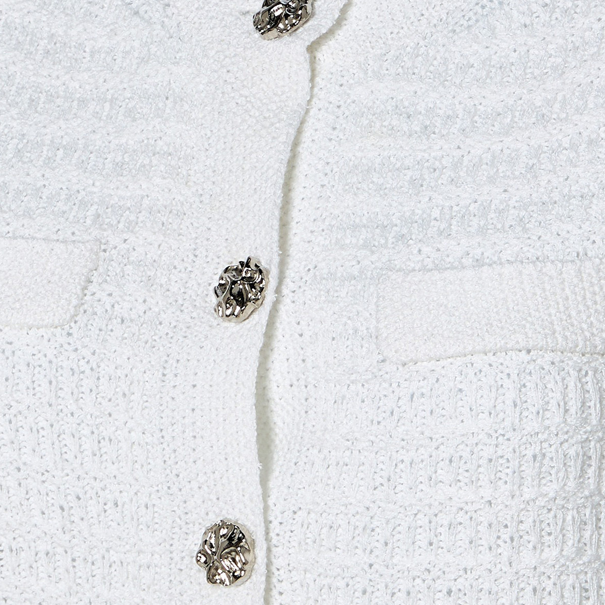Textured Crew Neck Cardigan-women-winterwear-cardigansandjumpers-cardigans-image-2