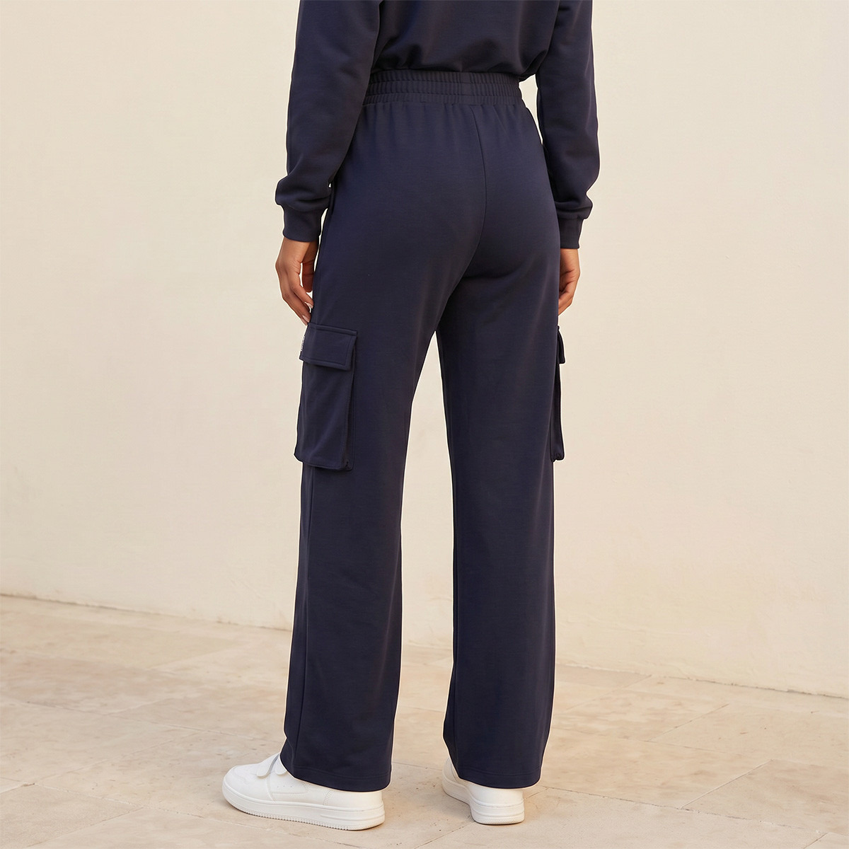 Splash Youth Elasticated Waist Cargo Joggers-women-clothing-bottoms-joggers-image-4