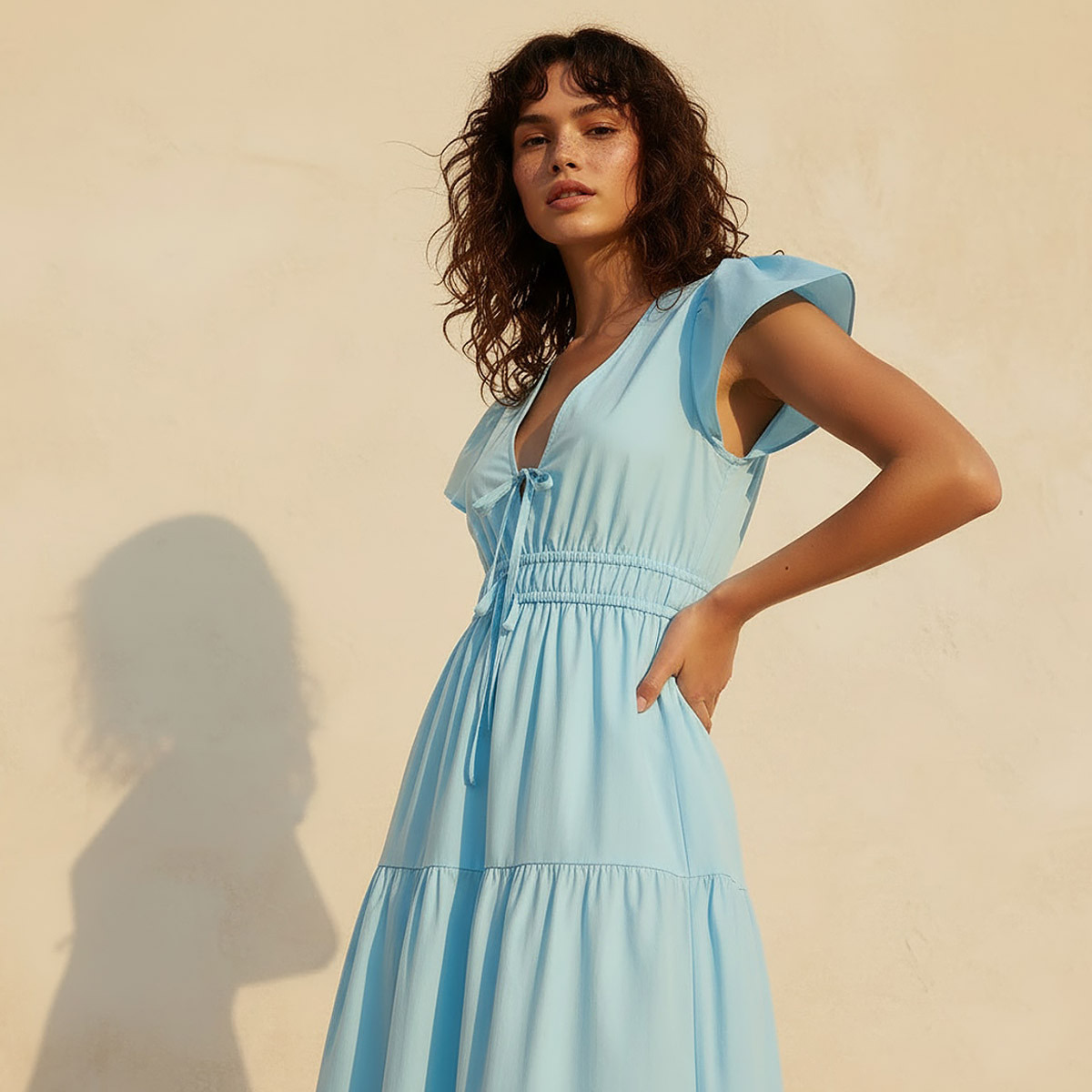 فستان ماكسي قطن متعدد الطبقات بأكمام واسعة-women-clothing-dresses-image-5