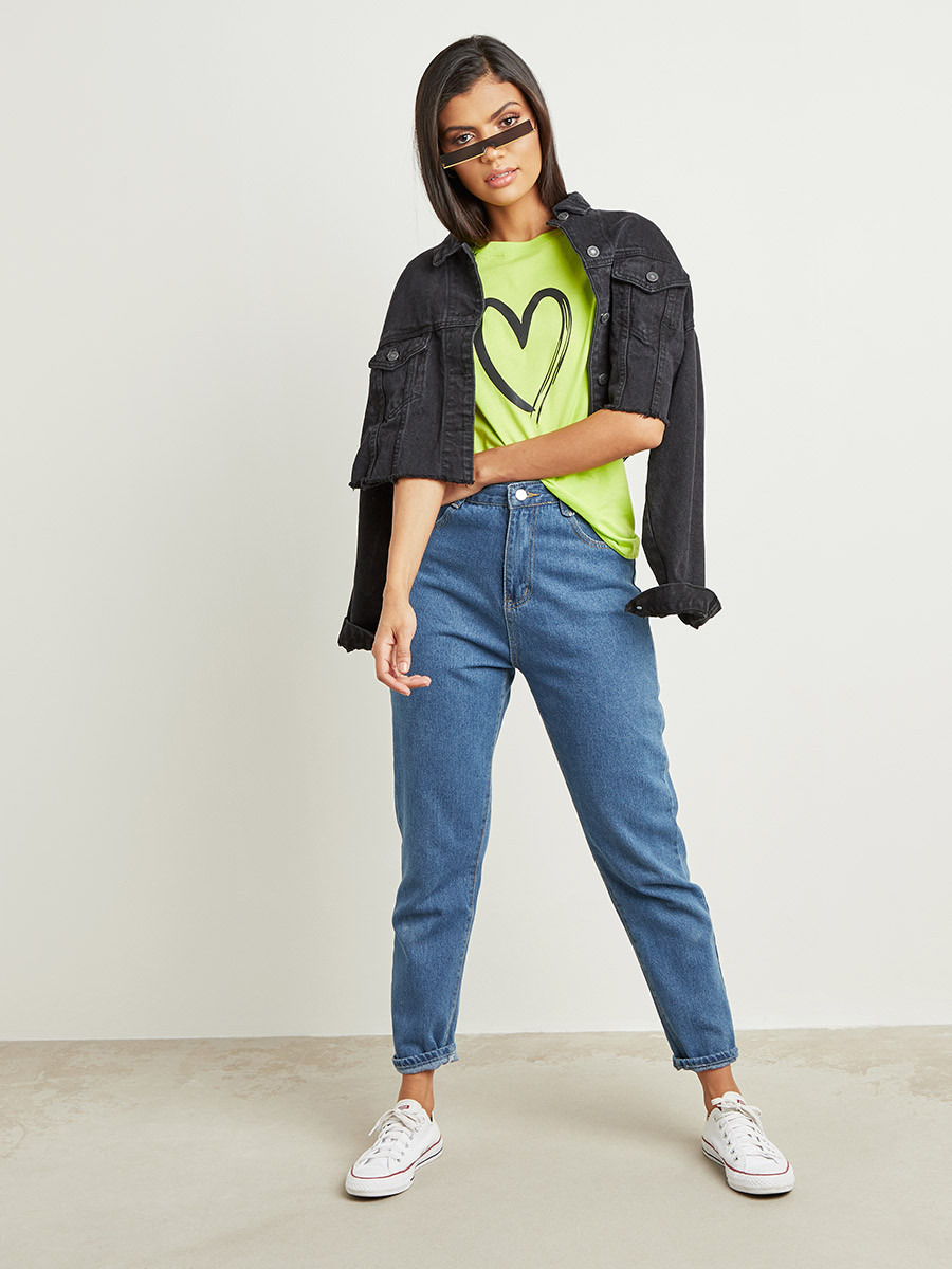 تيشيرت مطبوع بأكمام قصيرة من ستايلي-women-clothing-tshirts-image-3