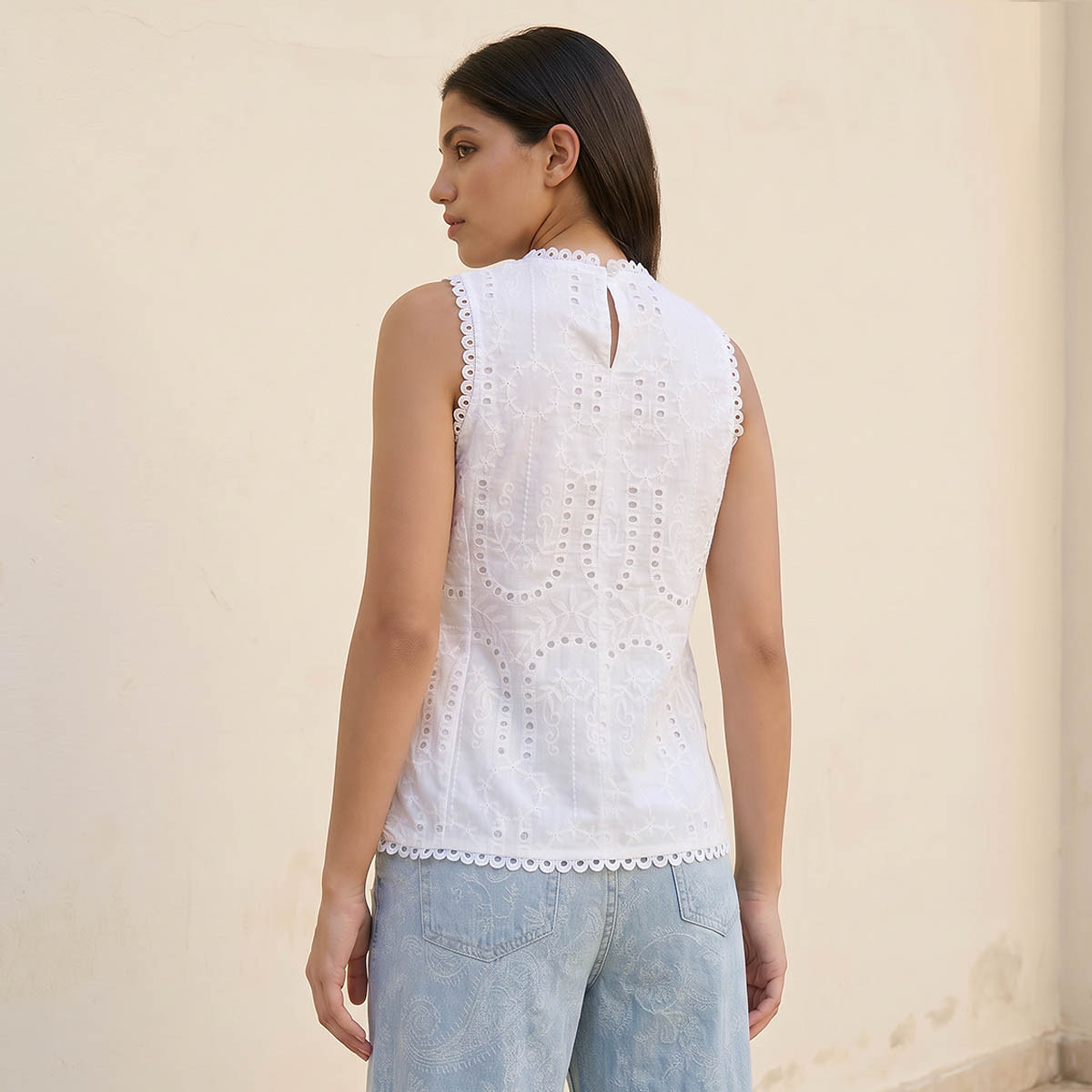 Cotton Top with Schiffli Embroidery-women-clothing-shirtsandblouses-blouses-image-4