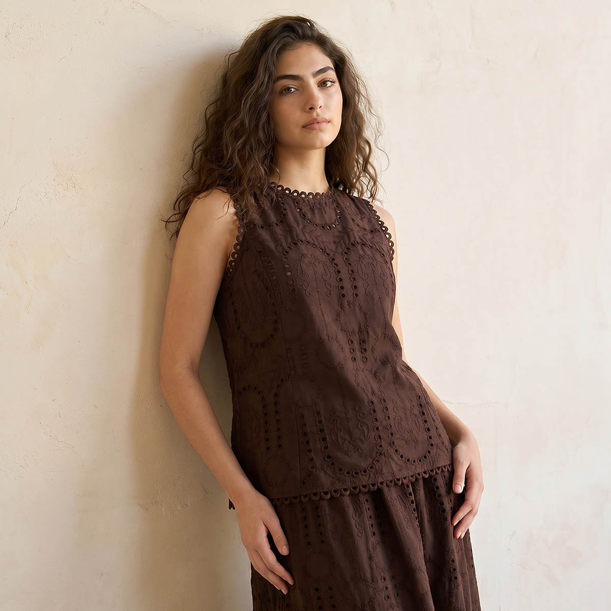 Cotton Top with Schiffli Embroidery-women-clothing-shirtsandblouses-blouses-image-1
