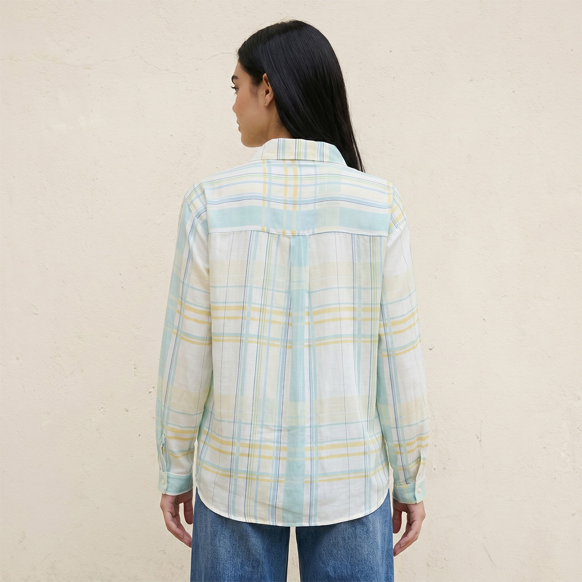 قميص كاروهات من سبلاش يوث-women-clothing-shirtsandblouses-blouses-image-4