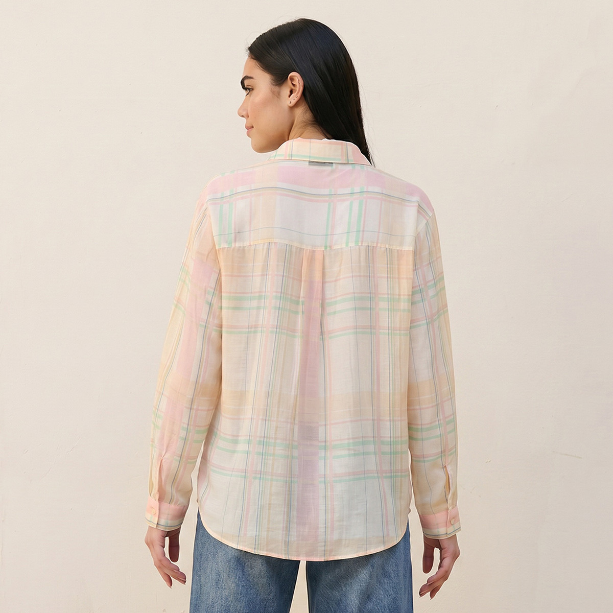 قميص كاروهات من سبلاش يوث-women-clothing-shirtsandblouses-blouses-image-4