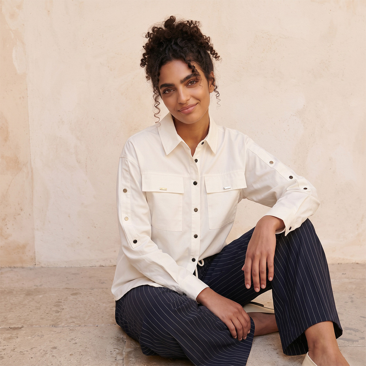Splash Youth Shirt with Flap Pockets-women-clothing-shirtsandblouses-shirts-image-5