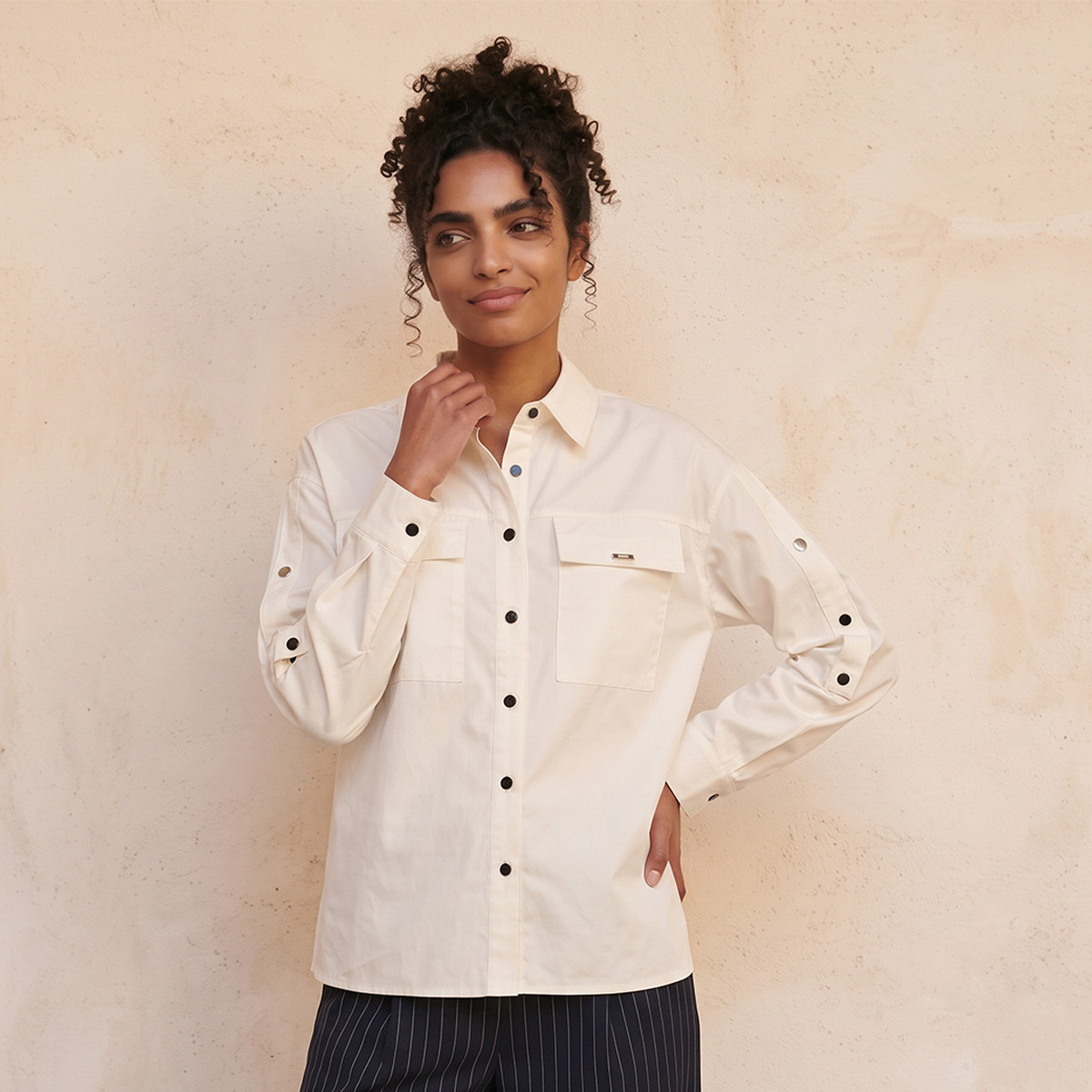 Splash Youth Shirt with Flap Pockets-women-clothing-shirtsandblouses-shirts-image-6