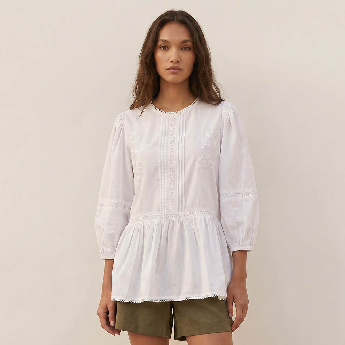 Splash Youth Cotton Peplum Top Floral Embroidery-women-clothing-shirtsandblouses-blouses-image-1
