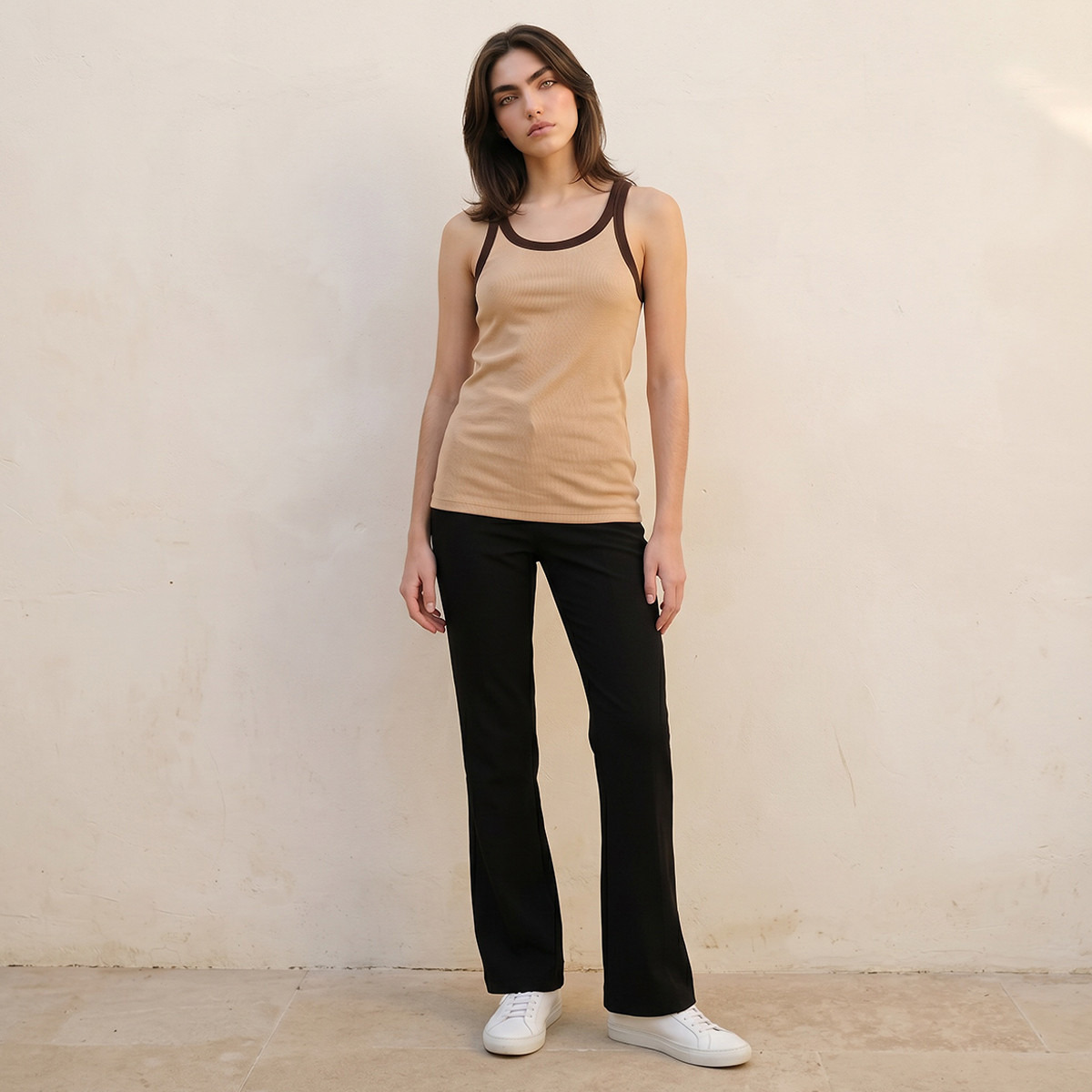 Splash Youth Slim Fit Tank Top with Ribbed Texture-women-clothing-tshirts-image-16