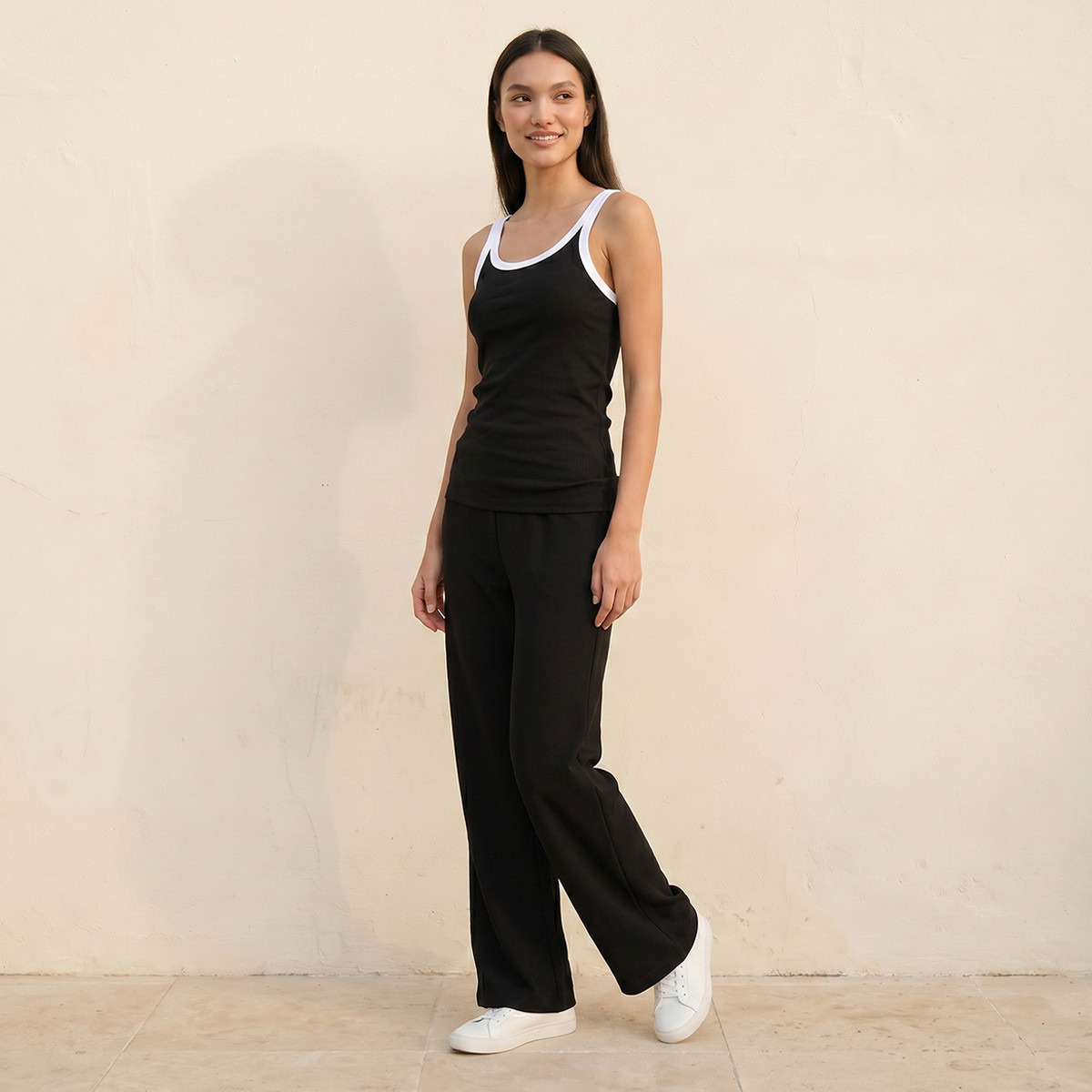Splash Youth Slim Fit Tank Top with Ribbed Texture-women-clothing-tshirts-image-7