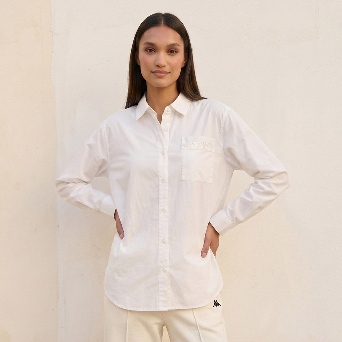 قميص قطن بتفاصيل جيب من سبلاش يوث-women-clothing-shirtsandblouses-shirts-image-1