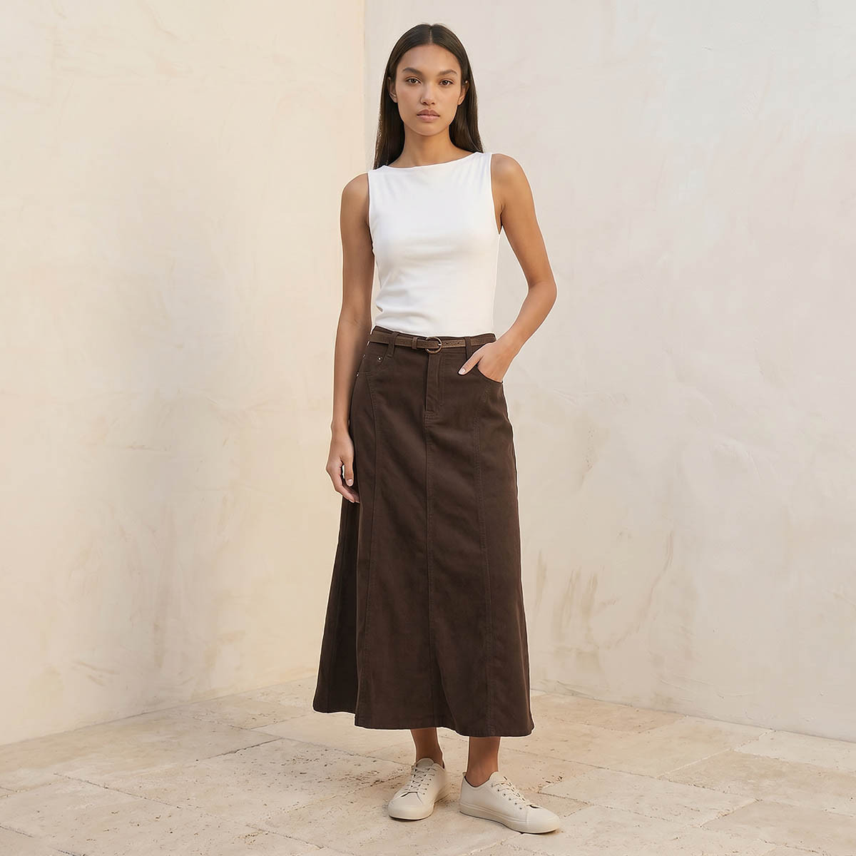 Splash Youth Slim Fit Top Ribbed Texture-women-clothing-tshirts-image-3