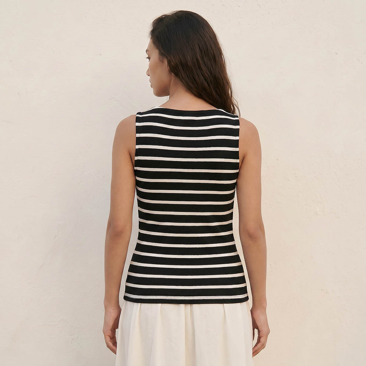Splash Youth Slim Fit Top Ribbed Texture-women-clothing-tshirts-image-4