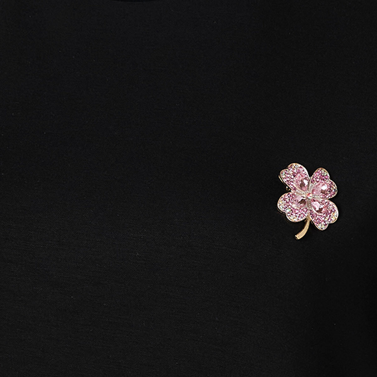 Splash Youth T-shirt with Brooch Applique-women-clothing-tshirts-image-2
