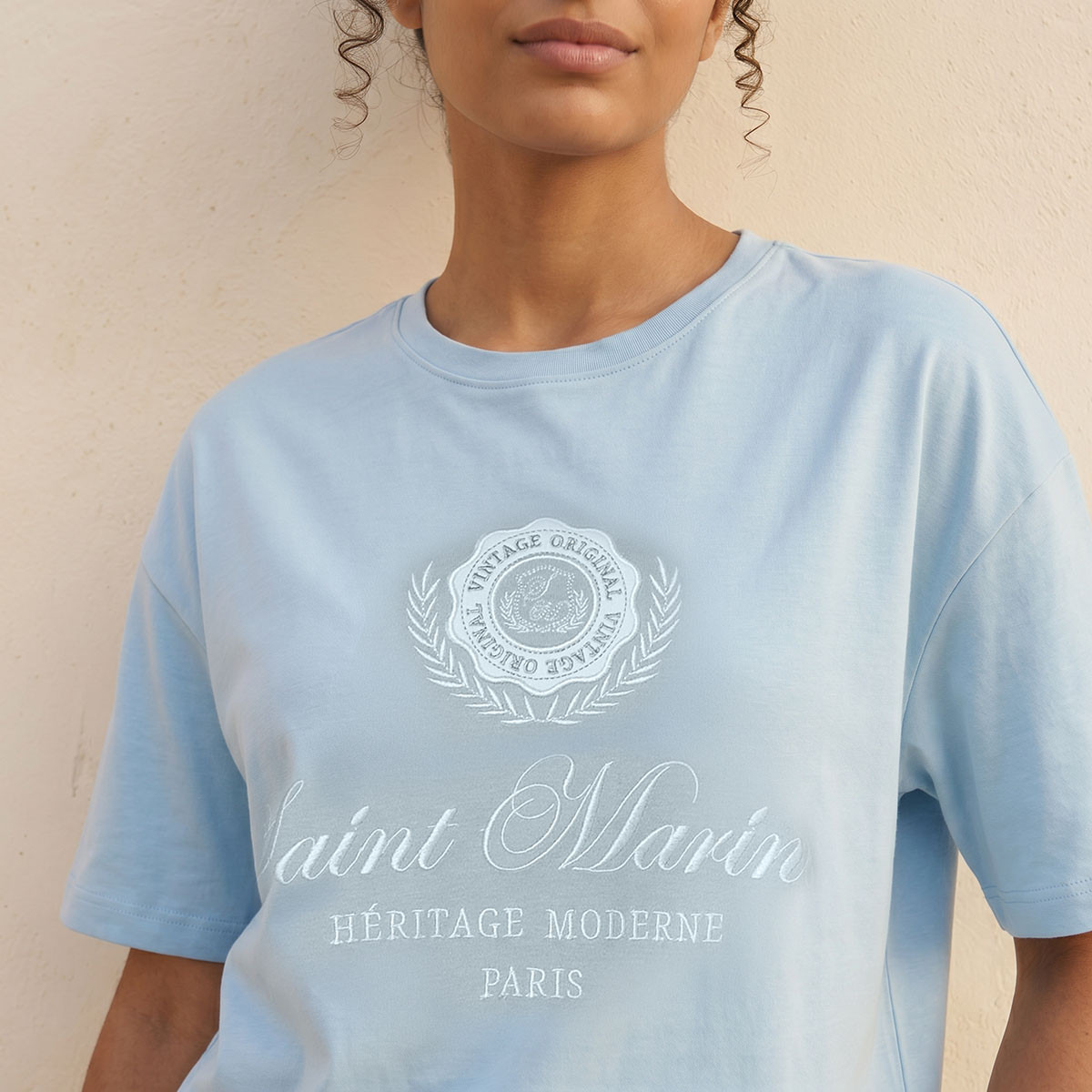 Splash Youth Relaxed Modal T-shirt with Embroidery-women-clothing-tshirts-image-6