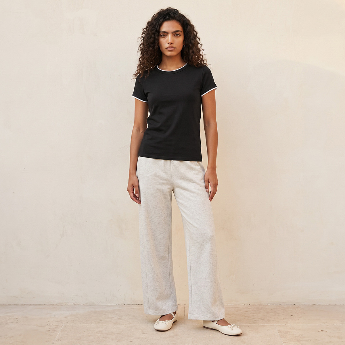 Splash Youth Slim Fit T-shirt with Contrast Trim-women-clothing-tshirts-image-25