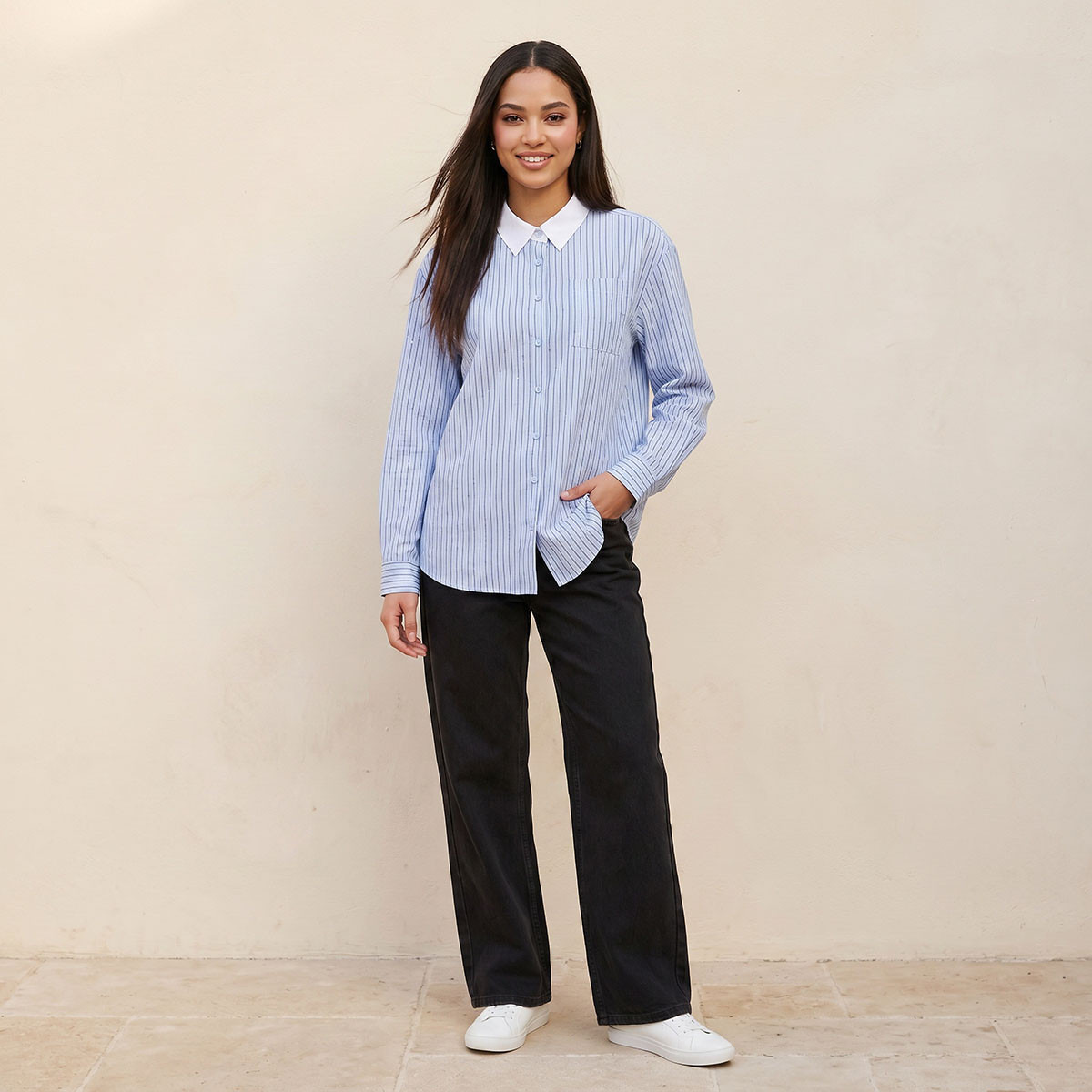 قميص شبابي مخطط من سبلاش-women-clothing-shirtsandblouses-shirts-image-3
