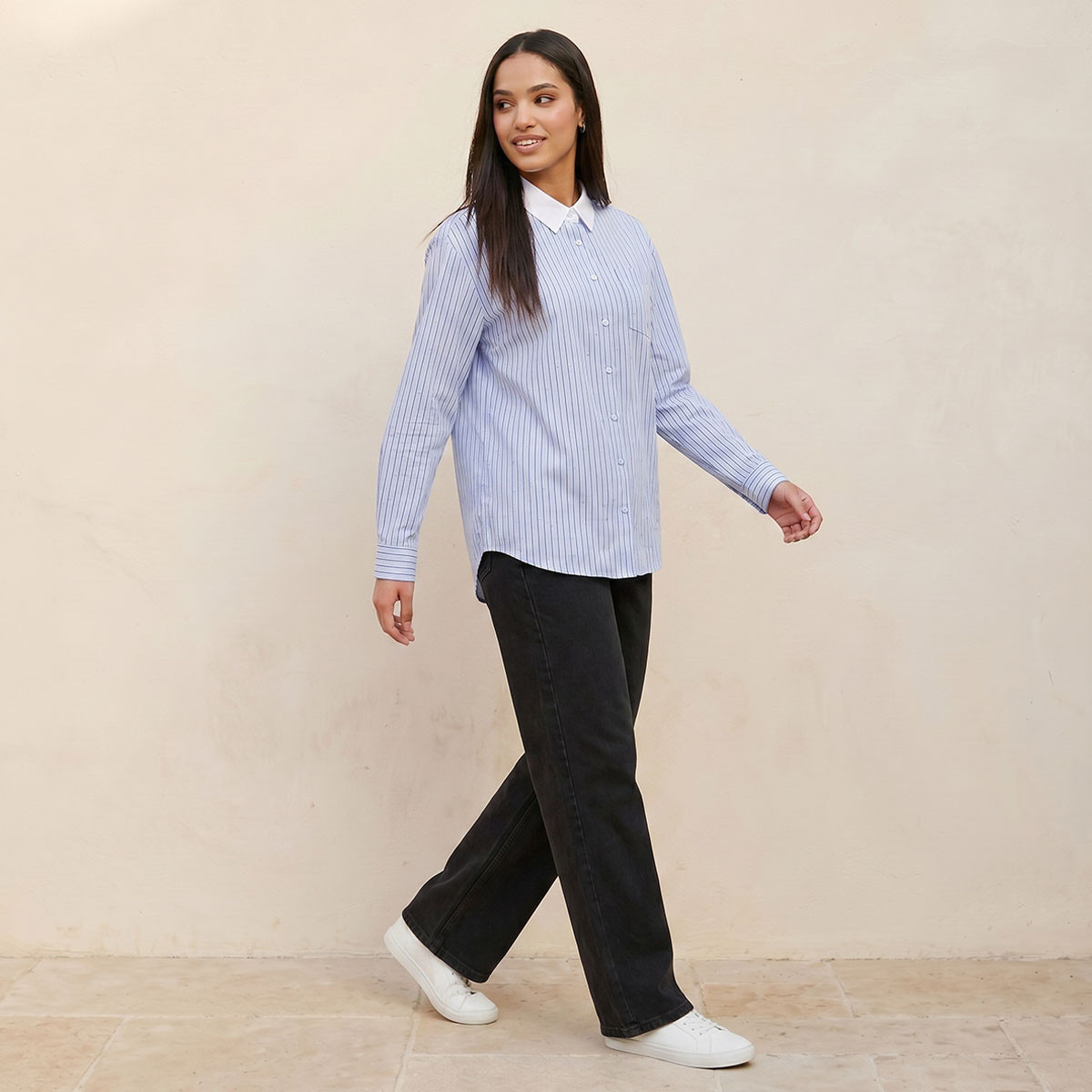 قميص شبابي مخطط من سبلاش-women-clothing-shirtsandblouses-shirts-image-5