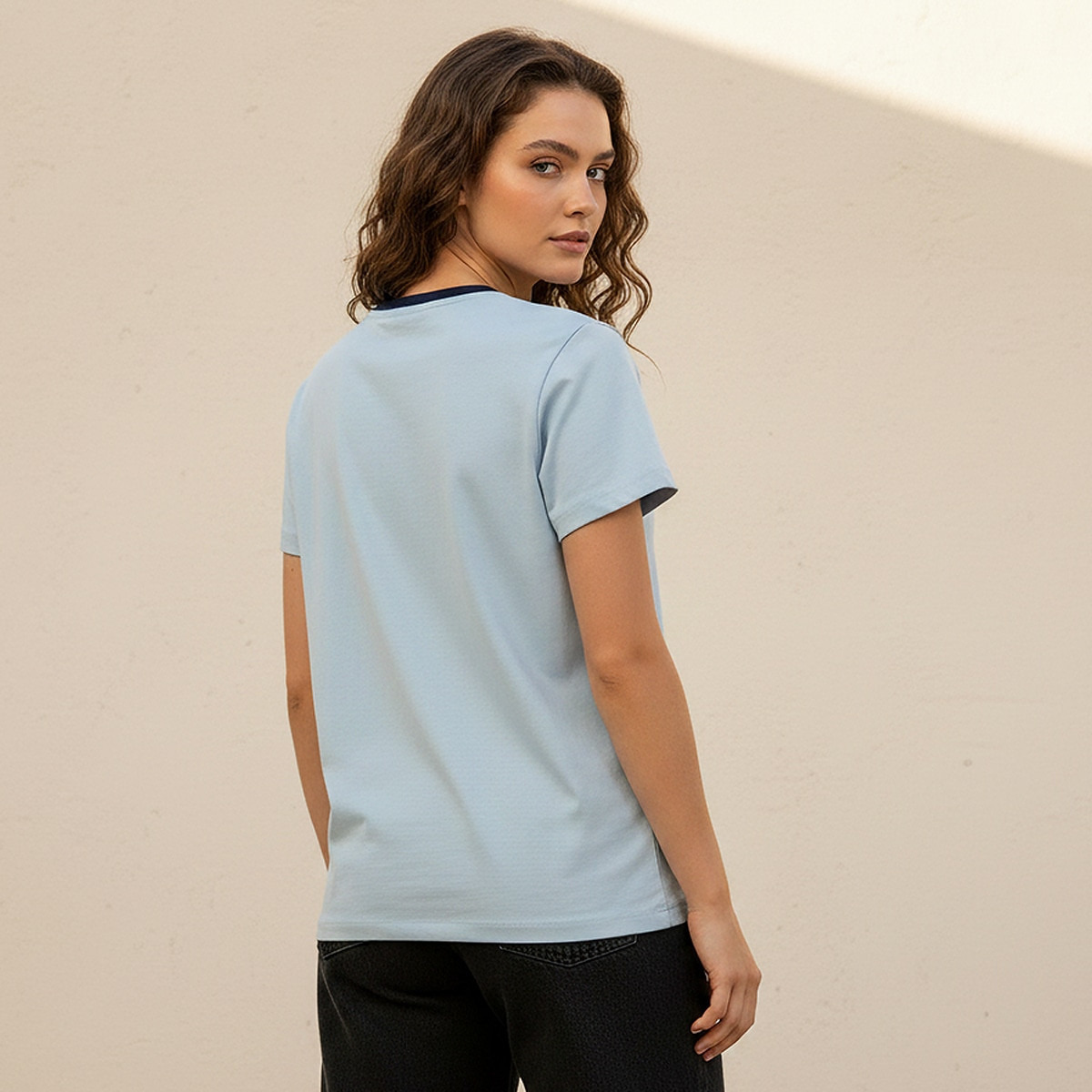 تيشيرت قطن مطرز من سبلاش يوث-women-clothing-tshirts-image-4