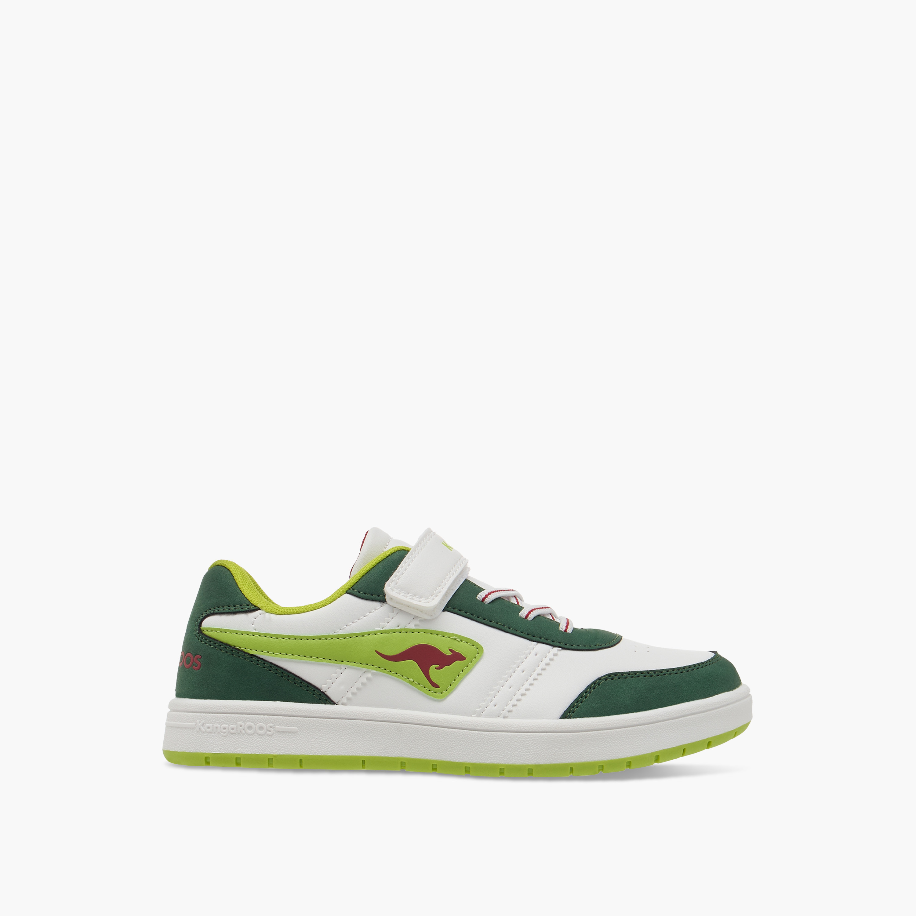 KangaROOS Girls' Logo Detail Sneakers with Hook and Loop Closure-girls-shoes-sneakers-image-3