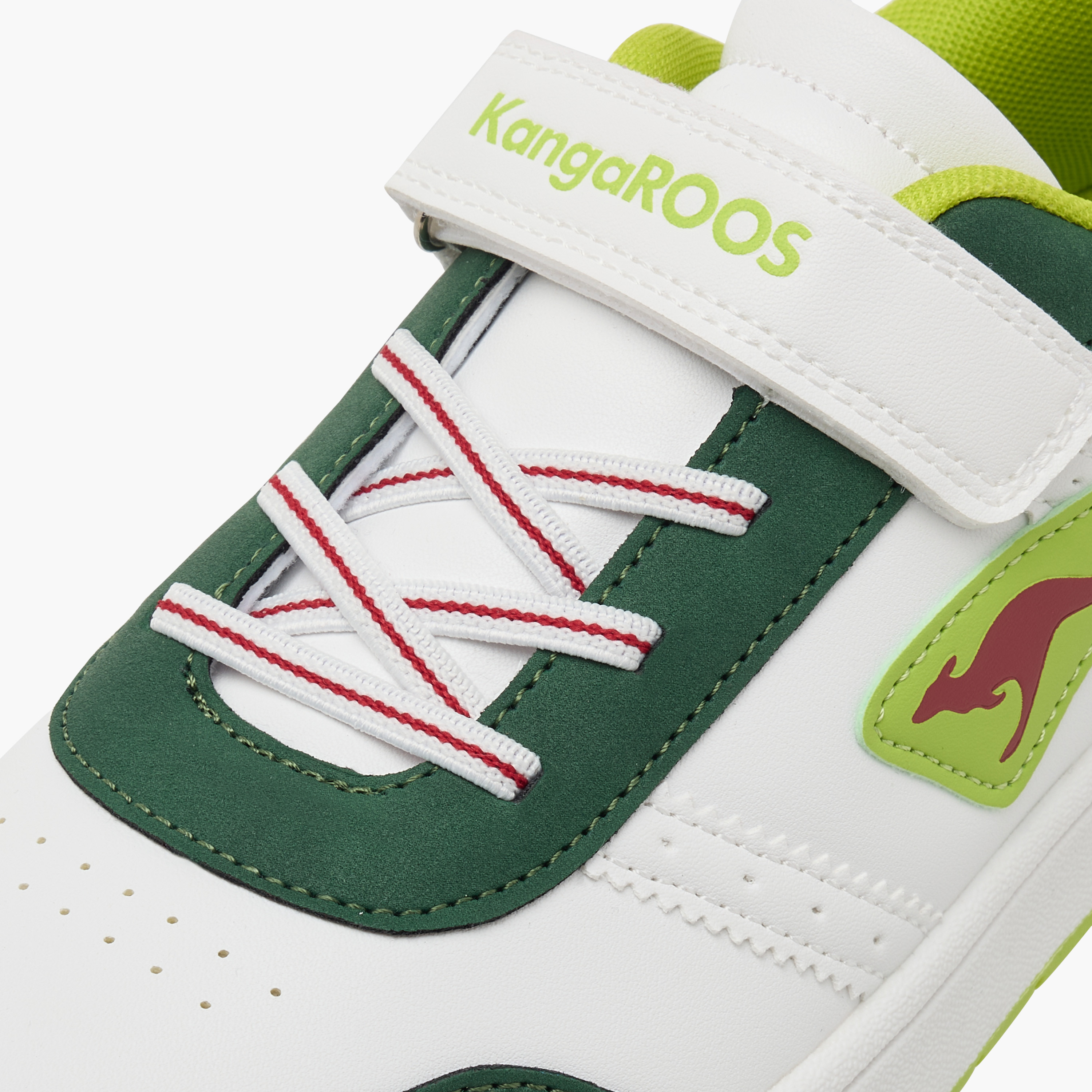 KangaROOS Girls' Logo Detail Sneakers with Hook and Loop Closure-girls-shoes-sneakers-image-4
