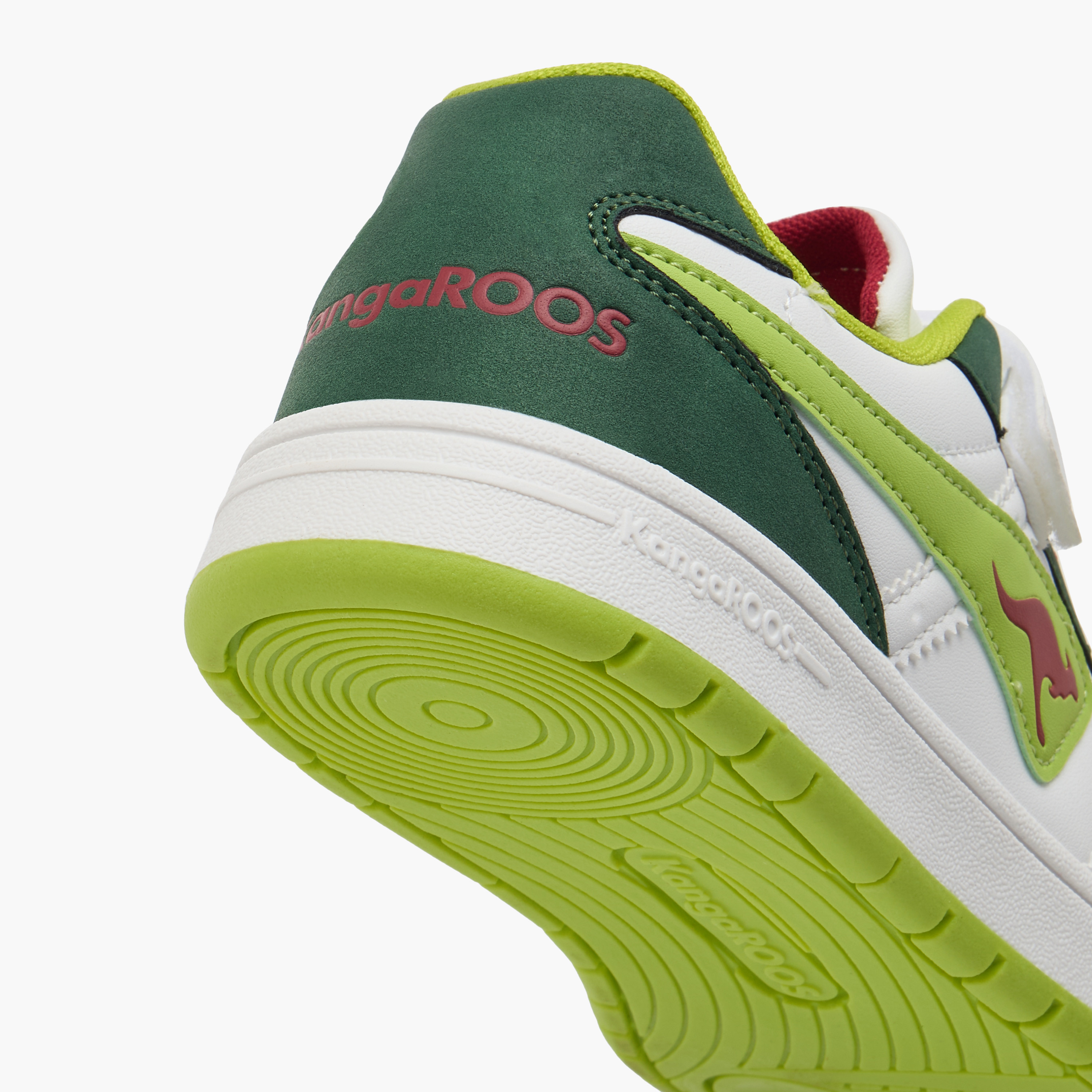 KangaROOS Girls' Logo Detail Sneakers with Hook and Loop Closure-girls-shoes-sneakers-image-5