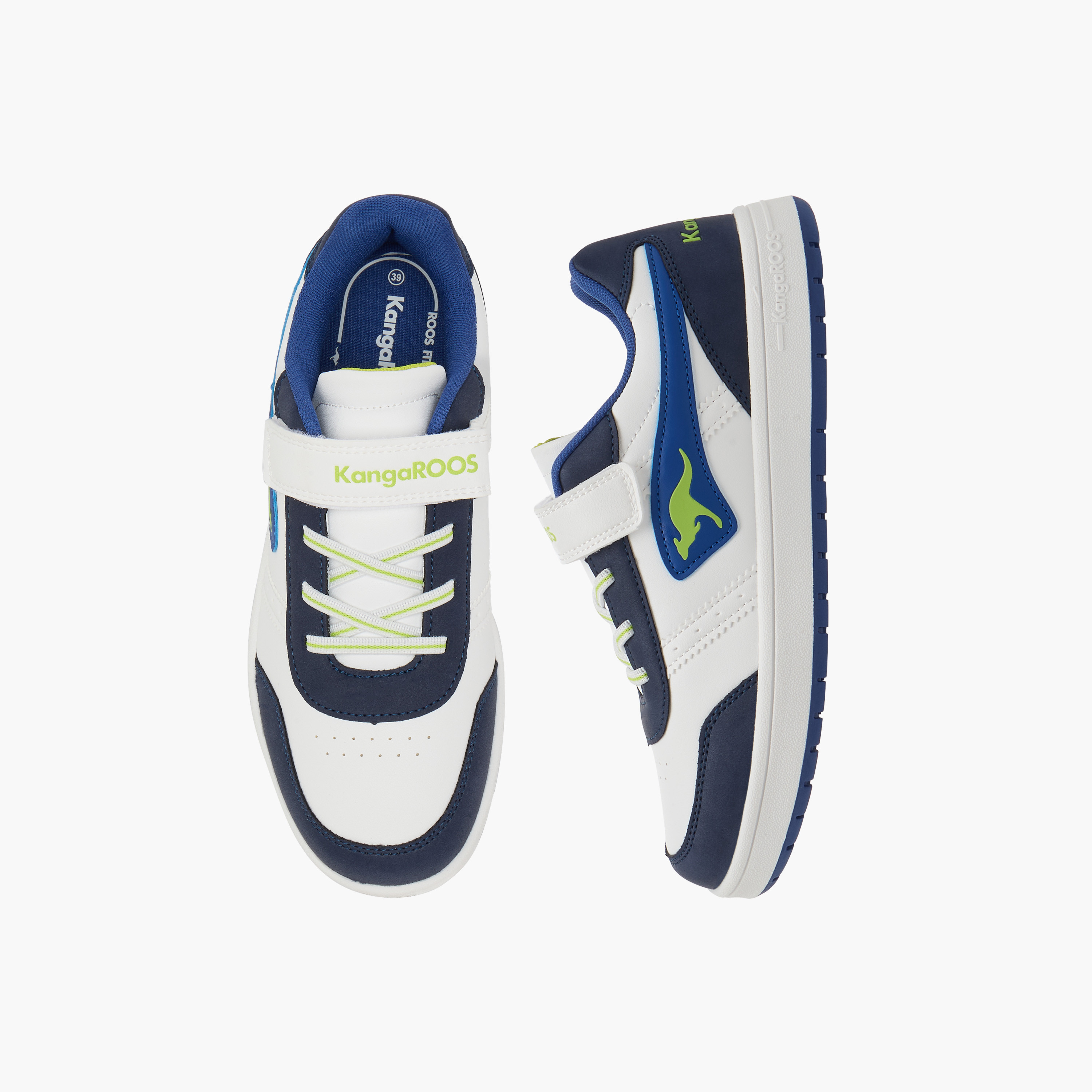 حذاء سنيكرز بشريط إغلاق لاصق وشعار للنساء من كانجاروز-women-shoes-sneakers-image-1