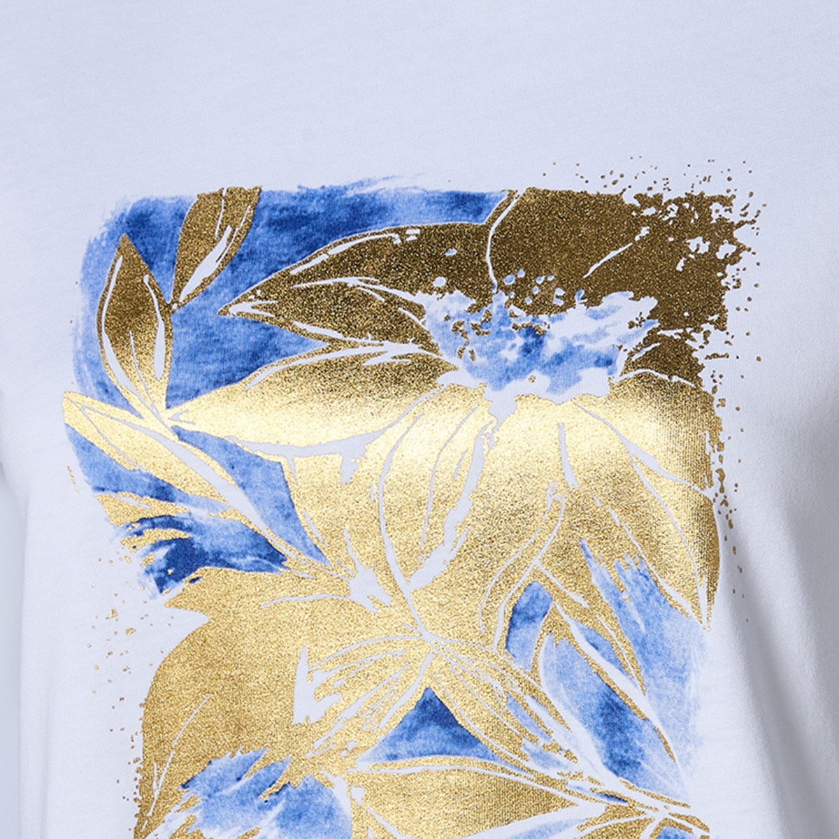 Splash Youth Cotton T-shirt with Floral Print-women-clothing-tshirts-image-2