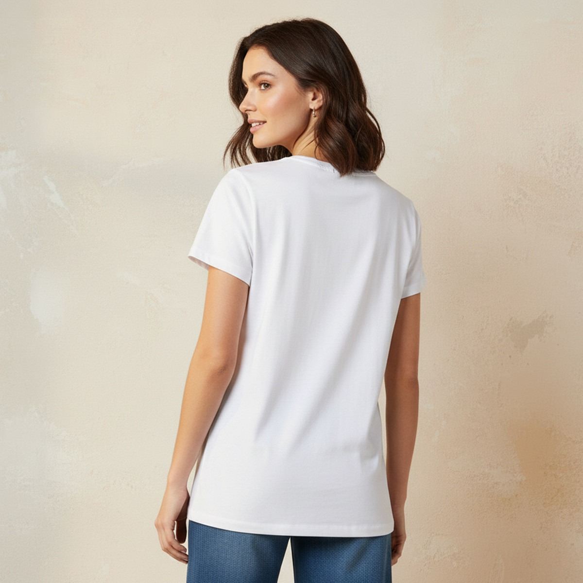 Splash Youth Cotton T-shirt with Floral Print-women-clothing-tshirts-image-4
