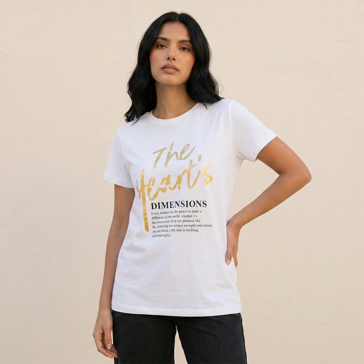 Splash Youth Cotton T-shirt with Floral Print-women-clothing-tshirts-image-1