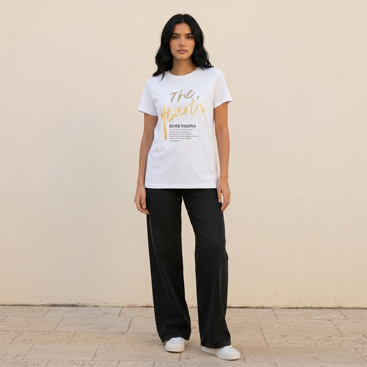 Splash Youth Cotton T-shirt with Floral Print-women-clothing-tshirts-image-3