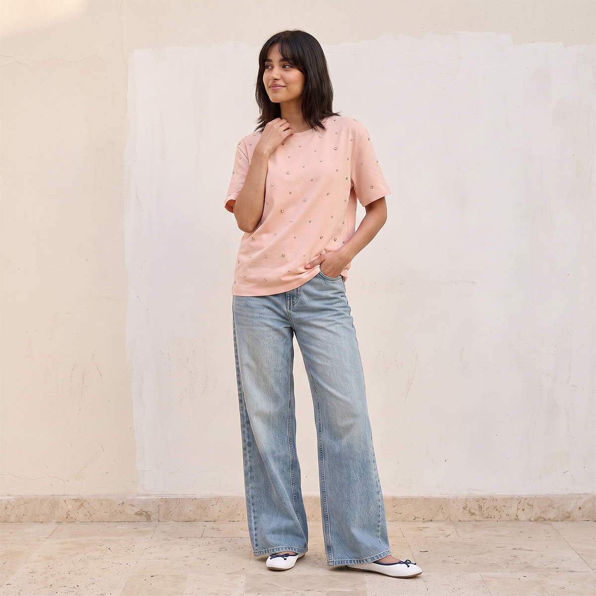 تيشيرت مزين من سبلاش يوث-women-clothing-tshirts-image-5