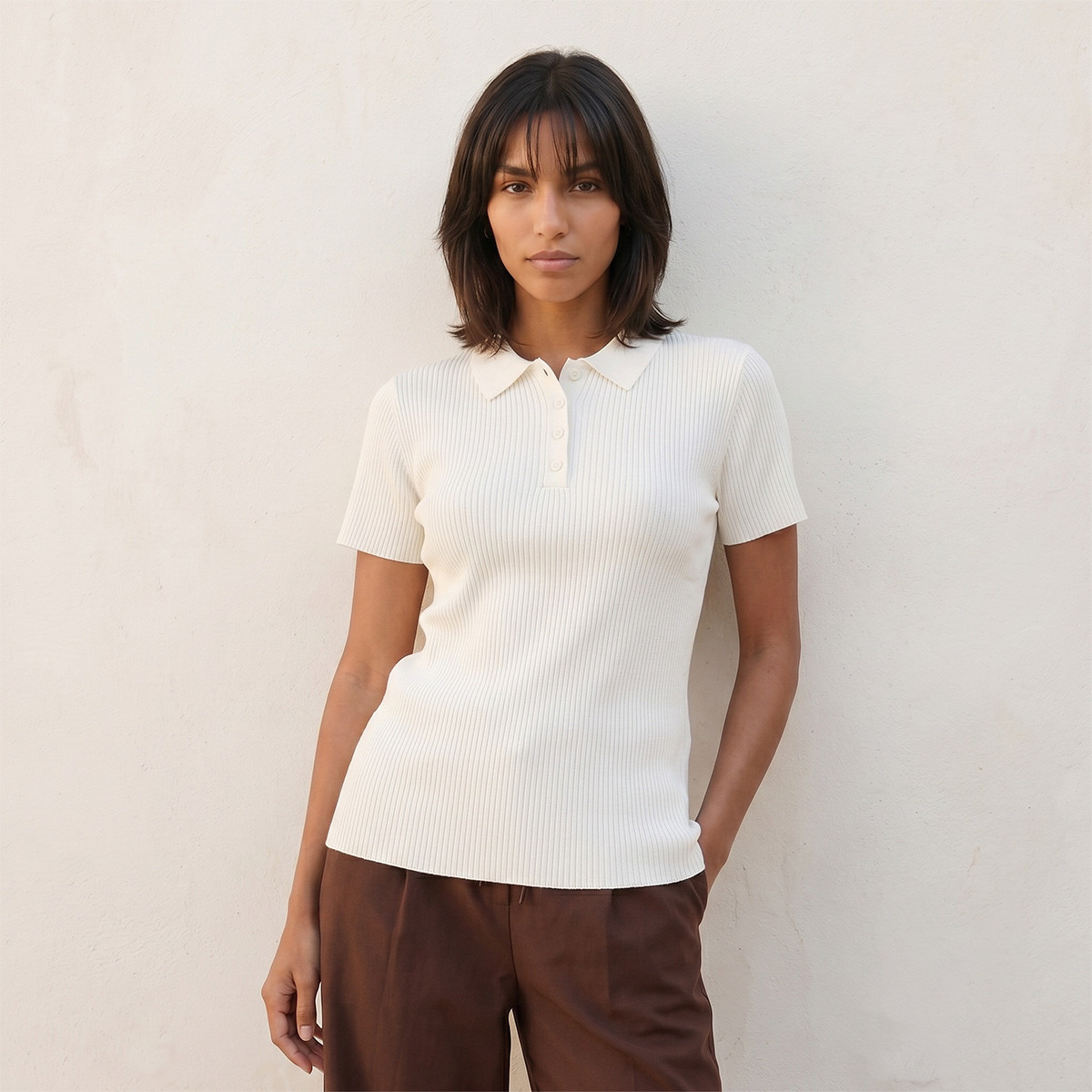 تيشيرت مضلّع من سبلاش يوث-women-clothing-tshirts-image-1