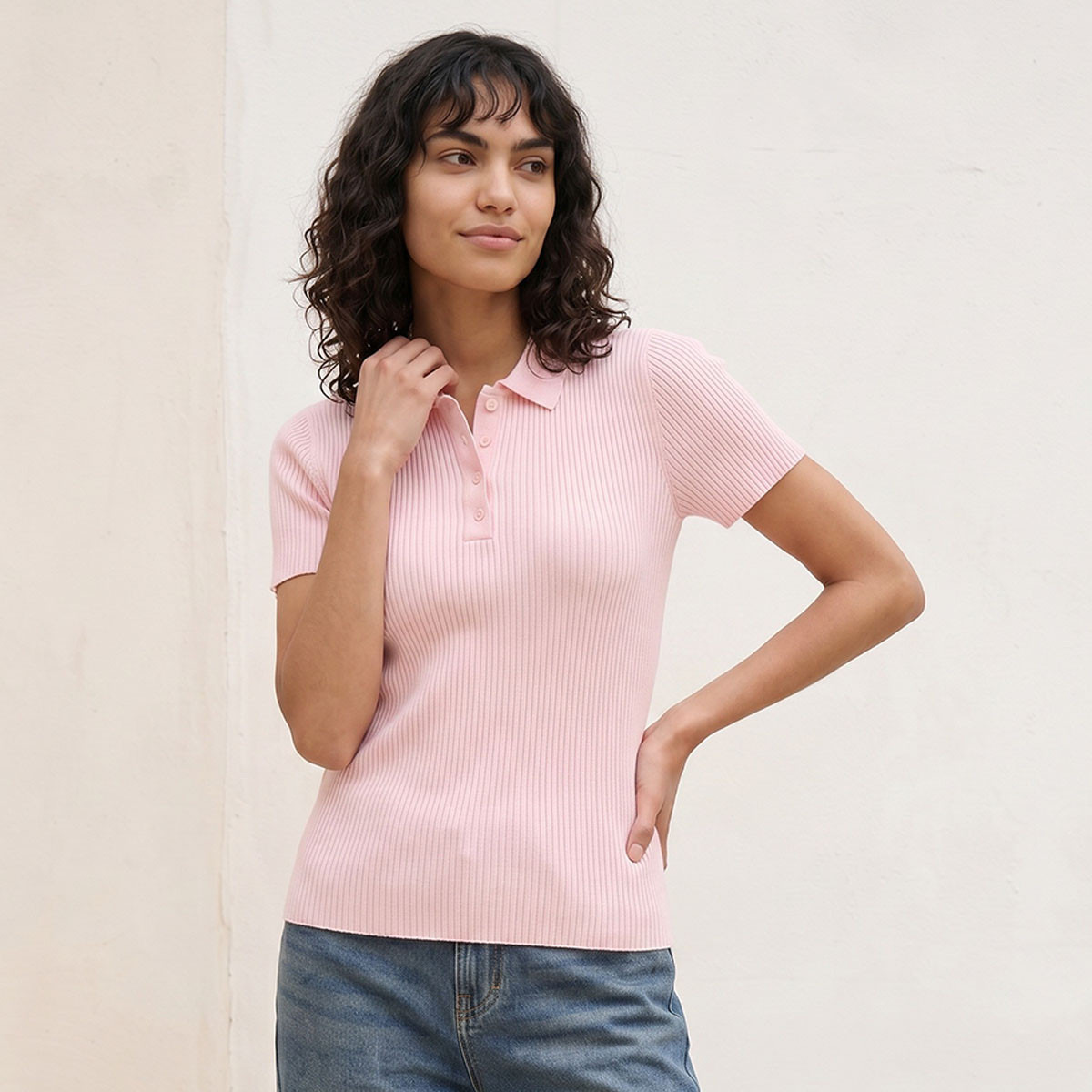 تيشيرت مضلّع من سبلاش يوث-women-clothing-tshirts-image-1