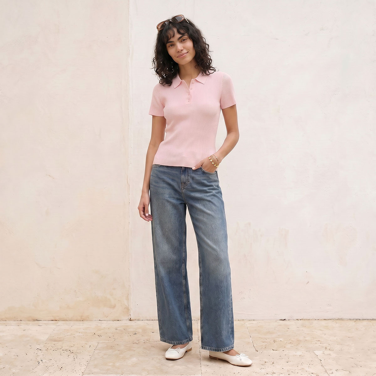 تيشيرت مضلّع من سبلاش يوث-women-clothing-tshirts-image-3
