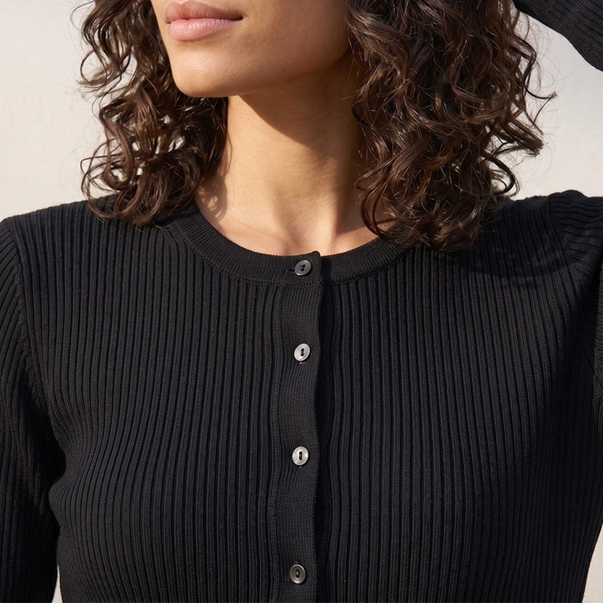 كارديجان بارز الملمس بياقة مستديرة من سبلاش يوث-women-winterwear-cardigansandjumpers-cardigans-image-7