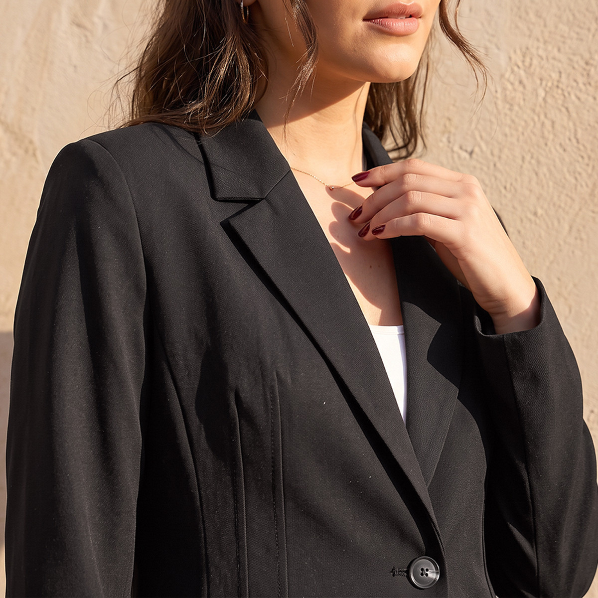 بليزر بقصة عادية وياقة مطوية من سبلاش يوث-women-clothing-coatsandjackets-blazers-image-6