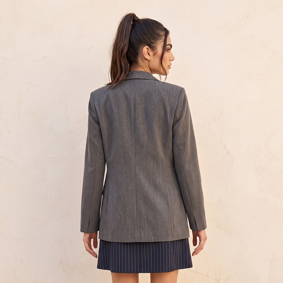 بليزر بقصة عادية وياقة مطوية من سبلاش يوث-women-clothing-coatsandjackets-blazers-image-3