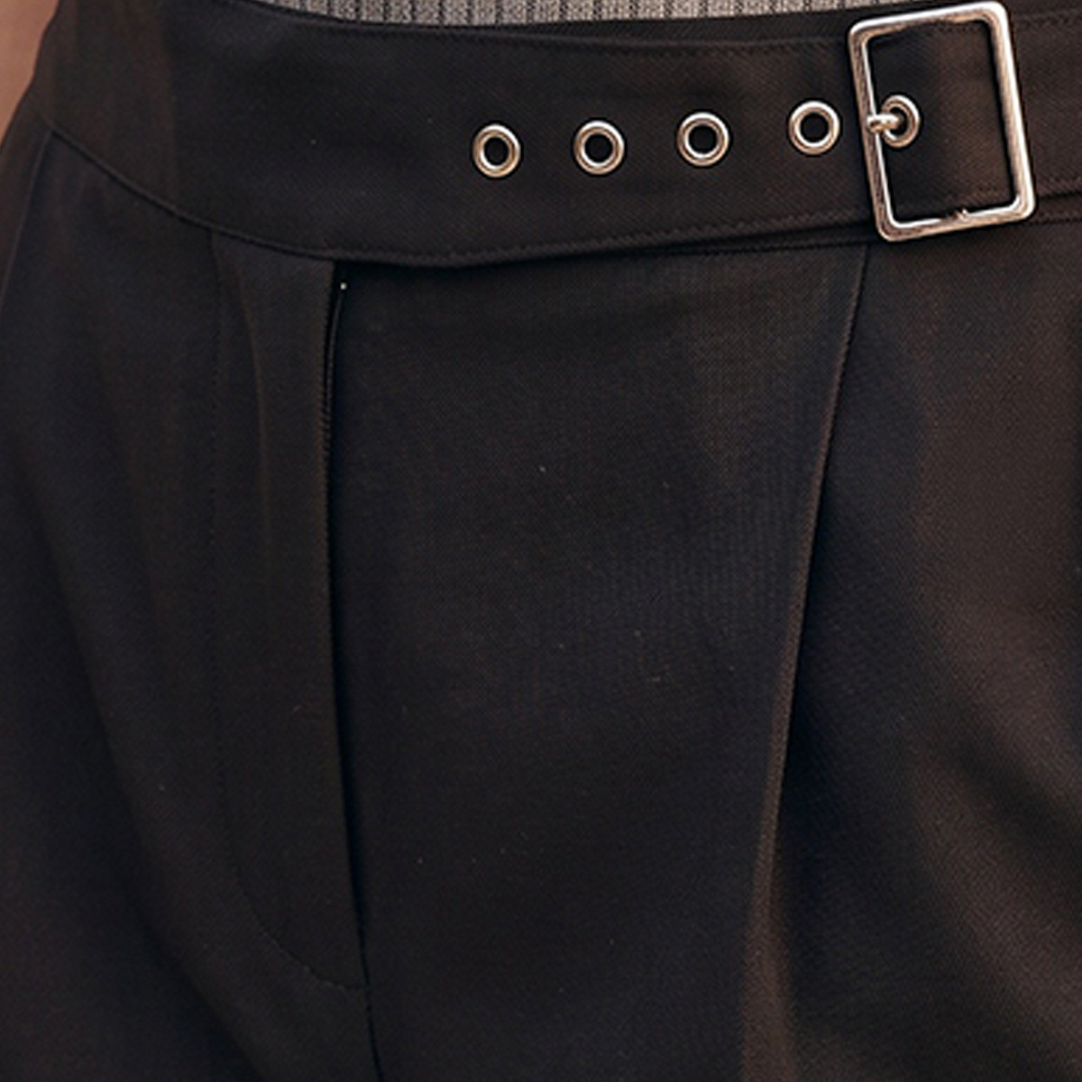 بنطلون بكُسرات وأرجل واسعة وخصر مطاطي من سبلاش يوث-women-clothing-trousers-image-7