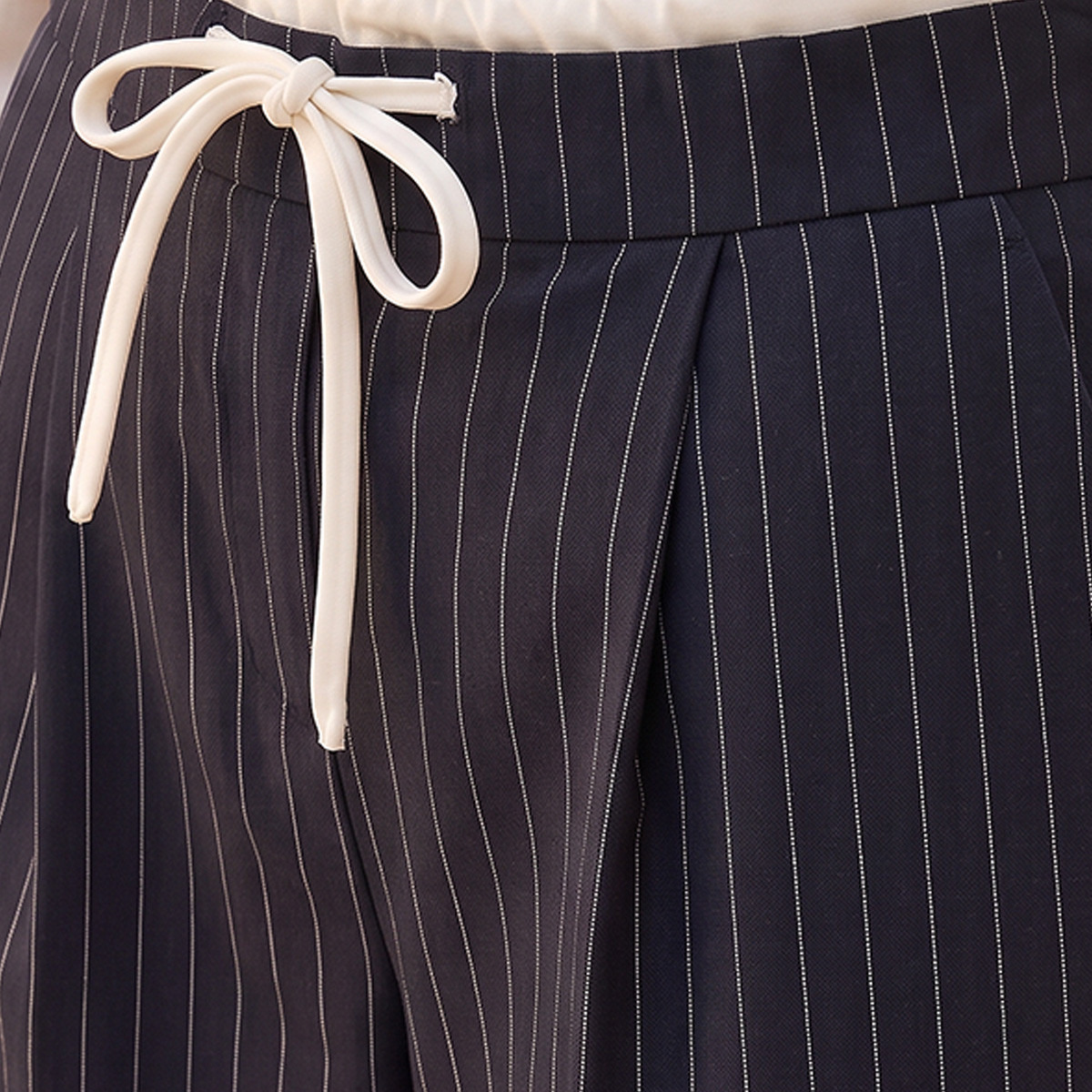 Splash Youth Drawstring Waist Striped Trousers-women-clothing-trousers-image-3