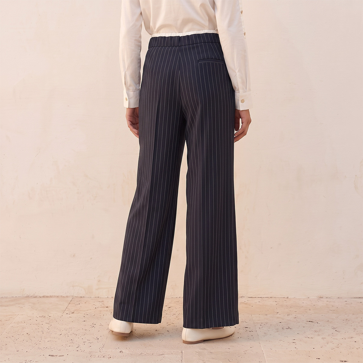 Splash Youth Drawstring Waist Striped Trousers-women-clothing-trousers-image-5