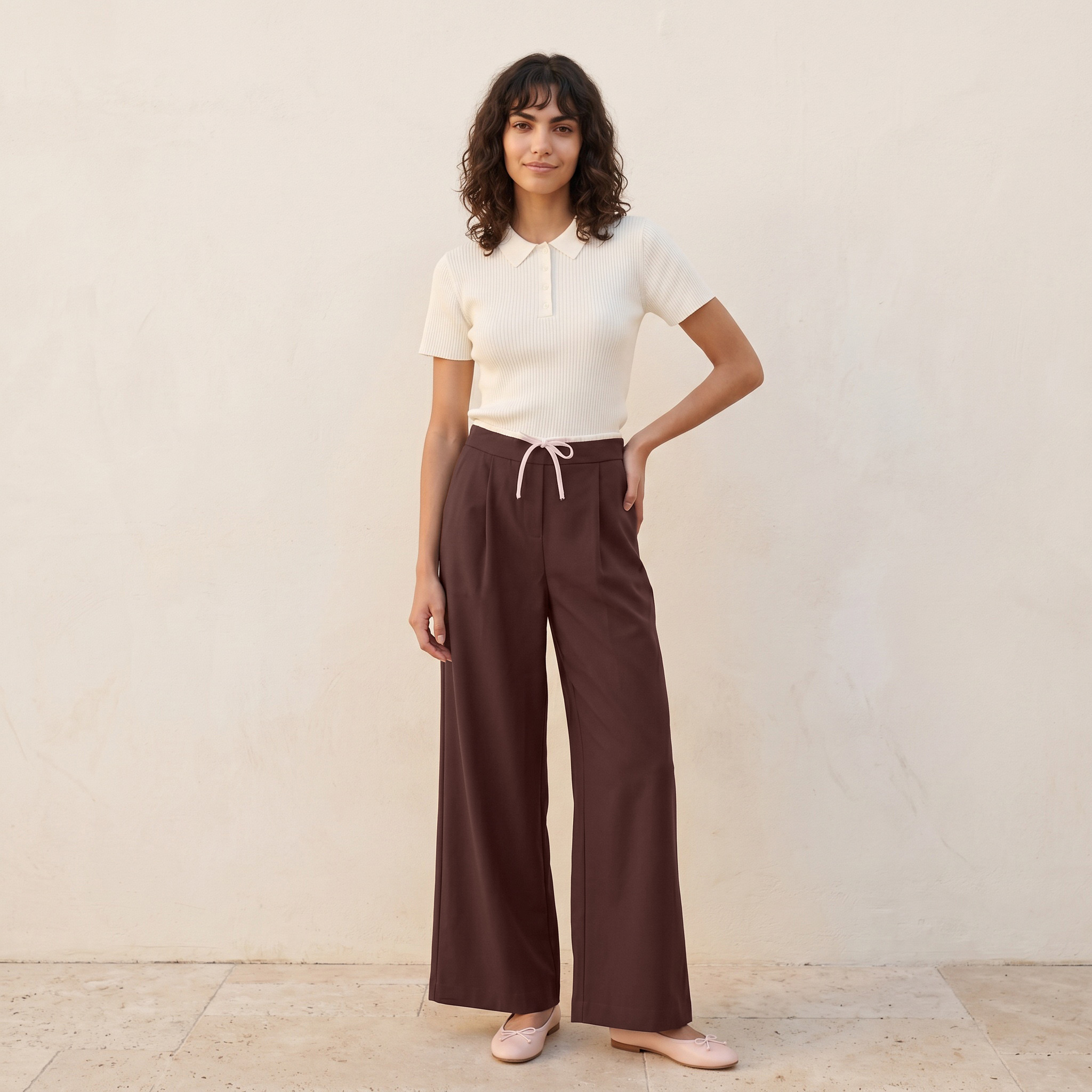 Splash Youth Drawstring Waist Trousers-women-clothing-trousers-image-5