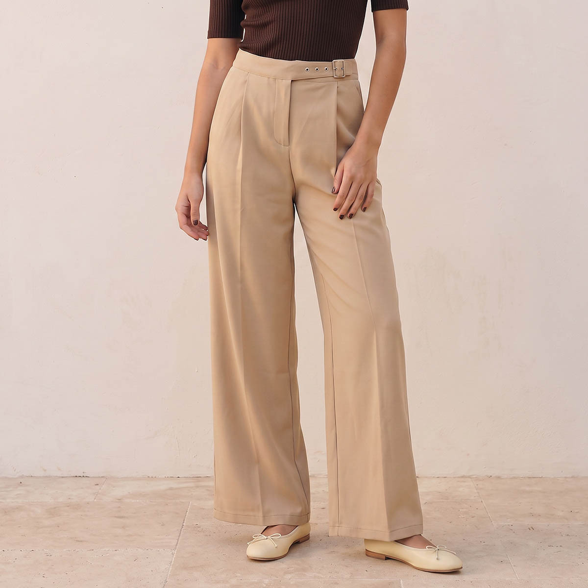 بنطلون بخصر مطاطي من سبلاش يوث-women-clothing-trousers-image-2