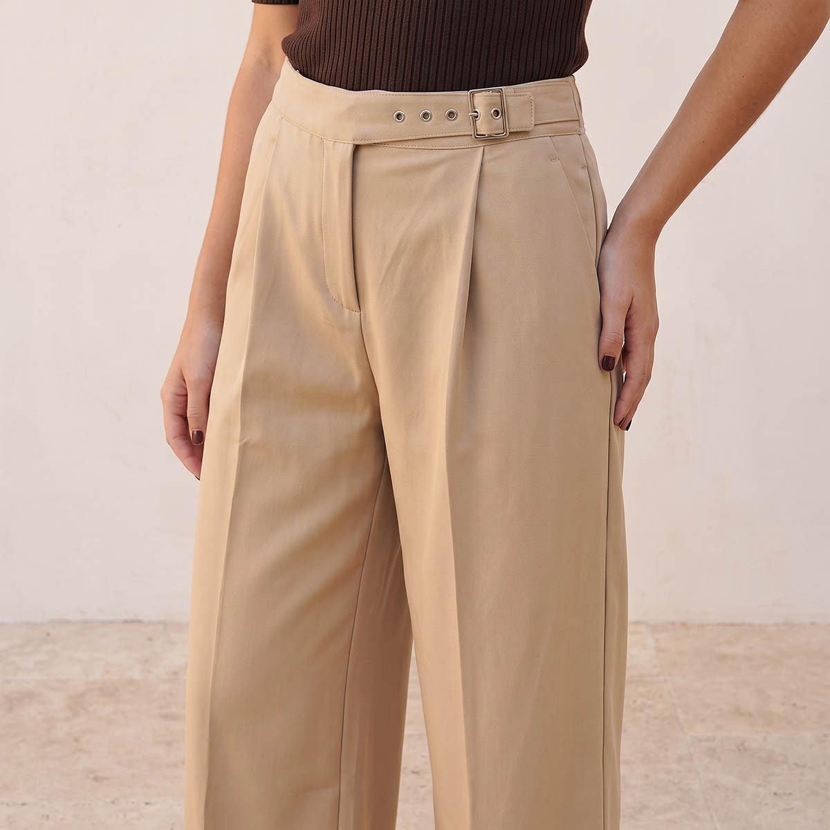 بنطلون بخصر مطاطي من سبلاش يوث-women-clothing-trousers-image-7