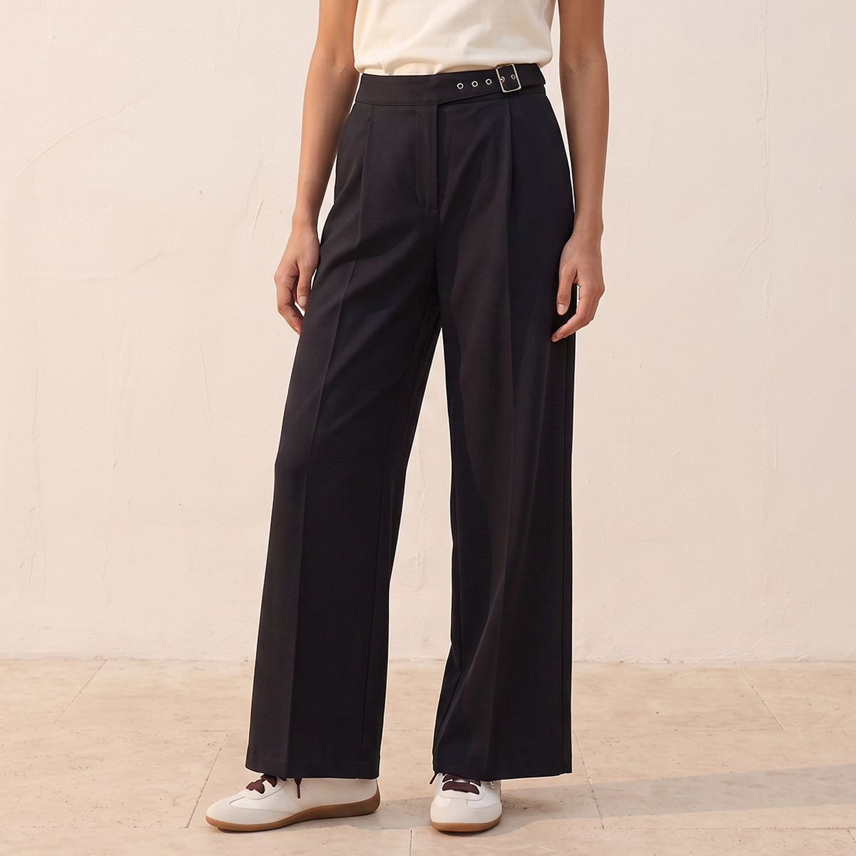 بنطلون بخصر مطاطي من سبلاش يوث-women-clothing-trousers-image-2