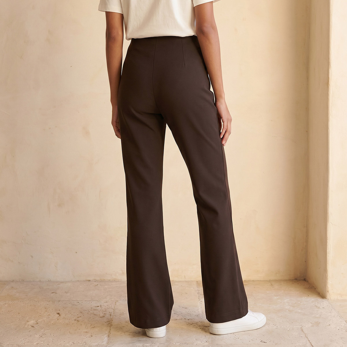 Splash Youth Mid-Rise Pants Flared Hem-women-clothing-trousers-image-4
