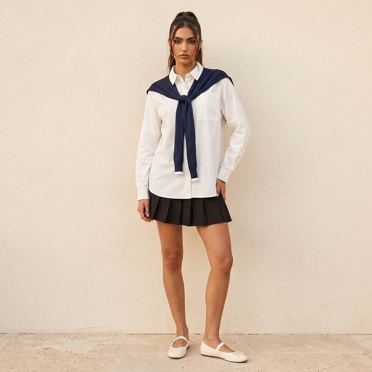 قميص بتصميم كارديجان مدمج من سبلاش يوث-women-clothing-shirtsandblouses-shirts-image-3