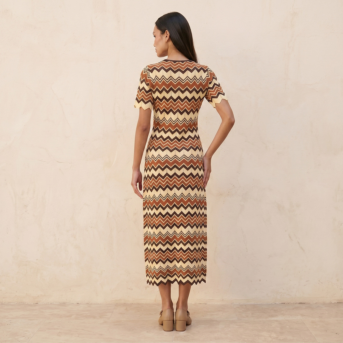 Splash Youth Chevron Textured Maxi Dress-women-clothing-dresses-image-4